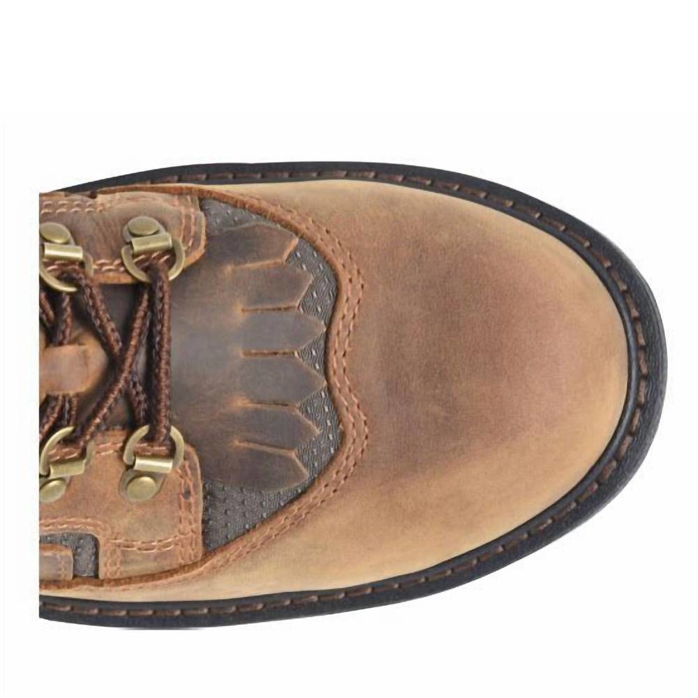 NEW DOUBLE-H BOOTS men's comp-toe brigand 6" waterproof work boot in tan - Picture 3 of 4